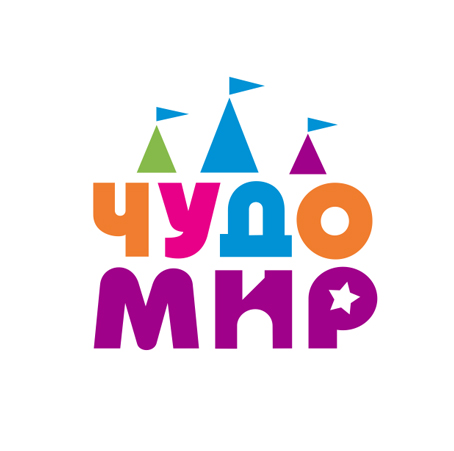 Логотип и элементы стиля сети детских супермаркетов «Чудомир»